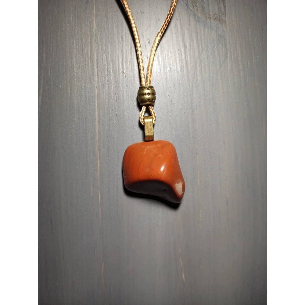 Red Jasper - Tumbled Stone Necklace